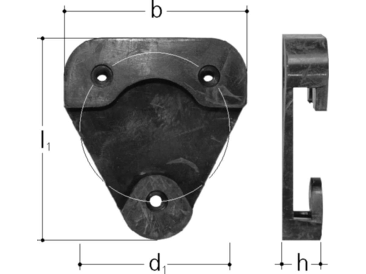 Sanipex Schallschutzelement - Gummi