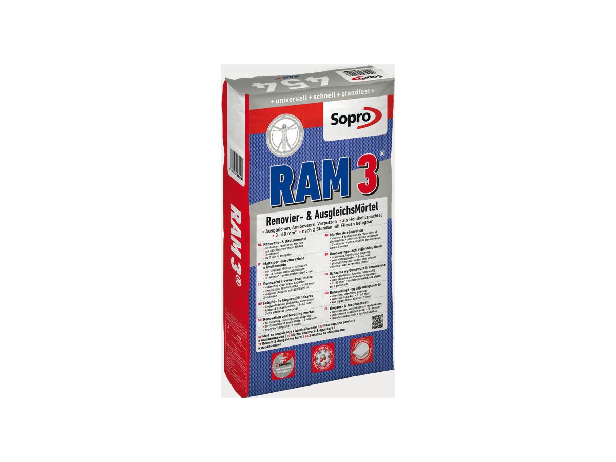 Sopro RAM 3 454 - Renovier- & AusgleichsMörtel