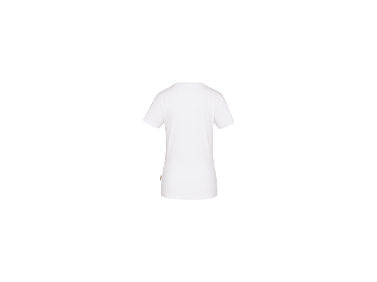 Damen-V-Shirt Stretch Gr. XS, weiss - 95% Baumwolle, 5% Elasthan, 170 g/m²