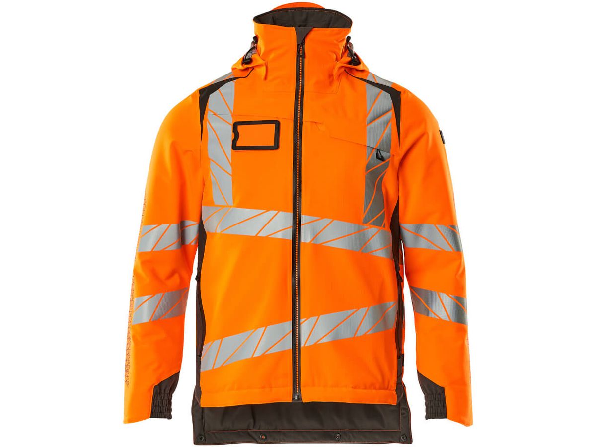 Winterjacke wind- & wasserdicht, Gr. 4XL - hi-vis orange/dunkelanthrazit, 100% PES