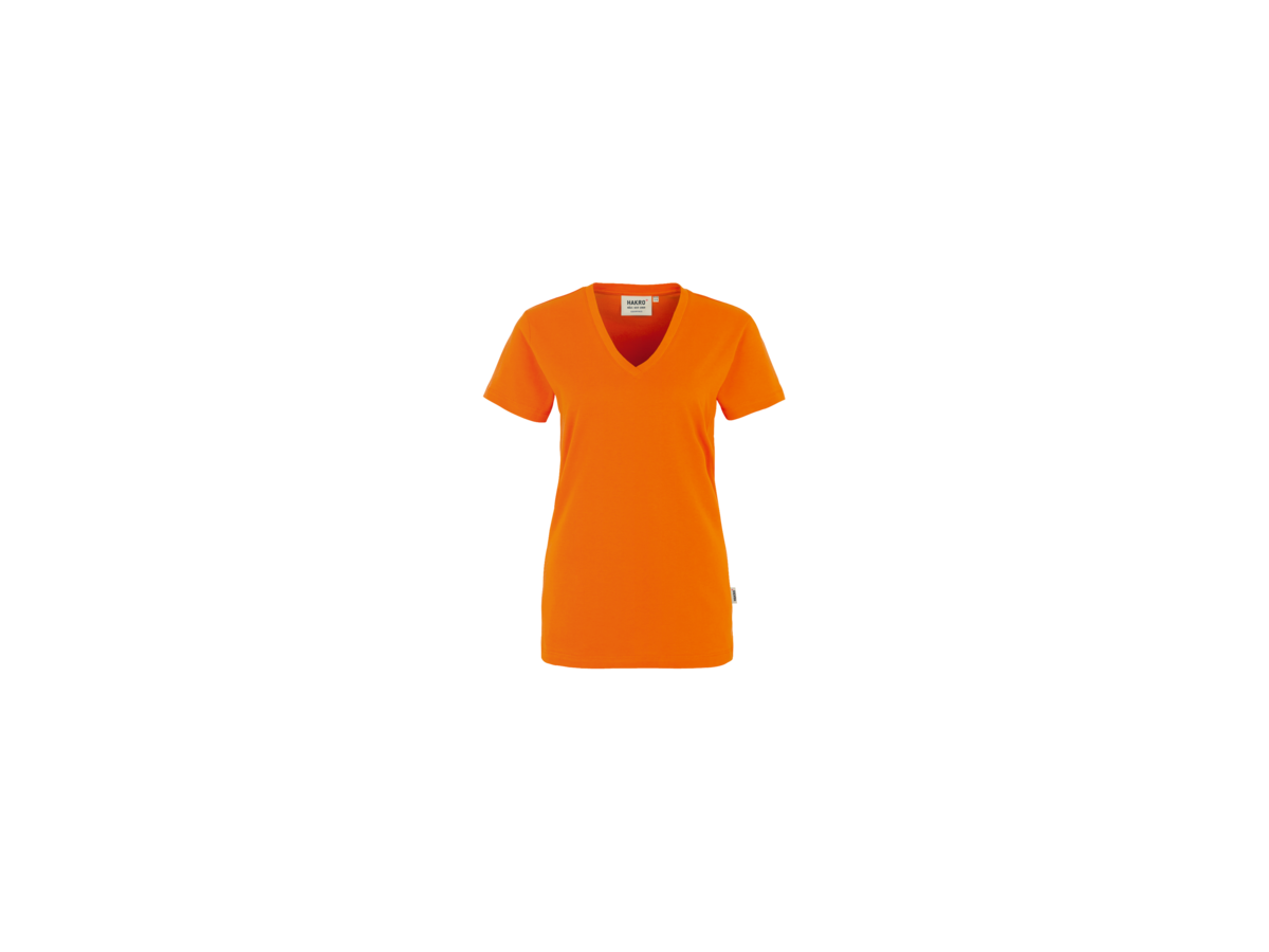 Damen-V-Shirt Classic Gr. S, orange - 100% Baumwolle, 160 g/m²