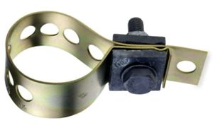 Rohr-Kontaktbride Kupfer verzinkt - variabel, Schraube M10x45