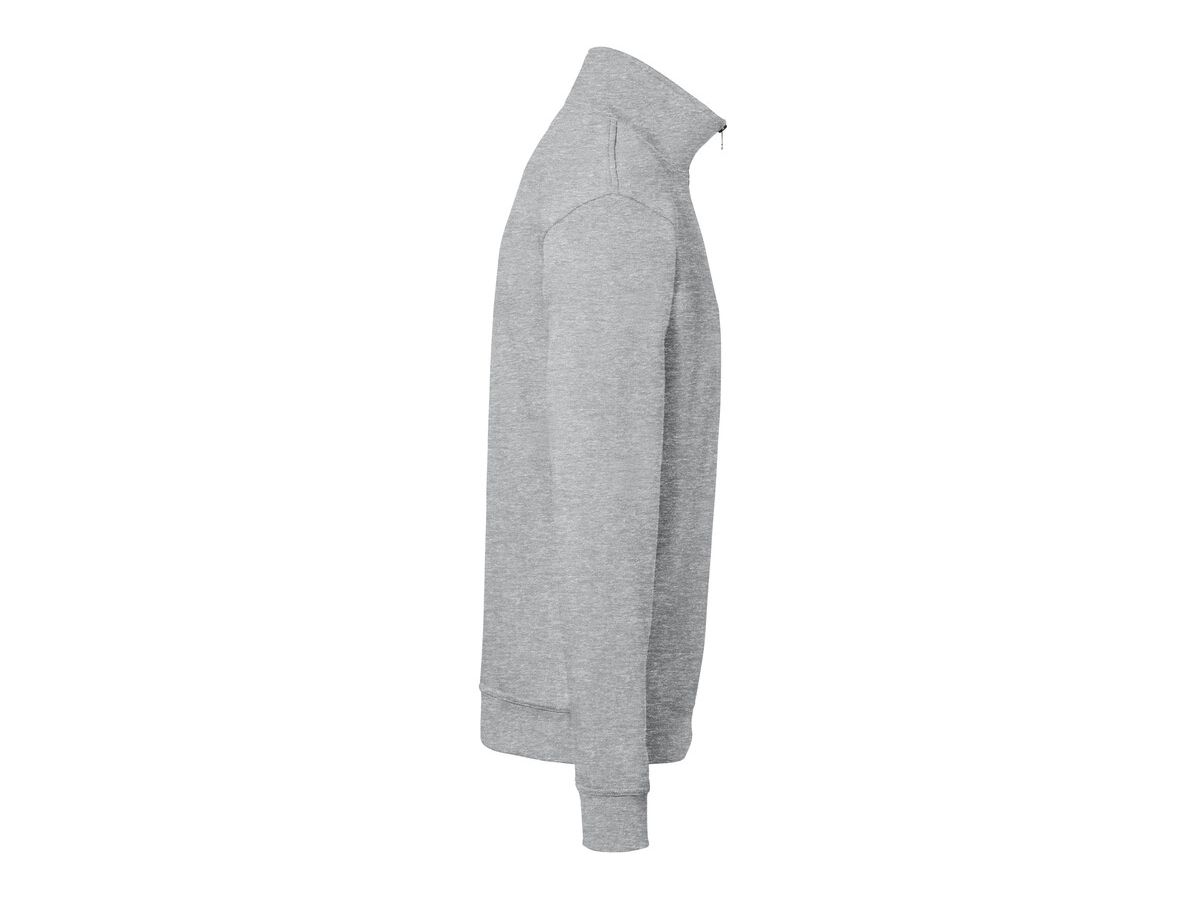Zip-Sweatshirt Premium, Gr. 3XL - ash meliert