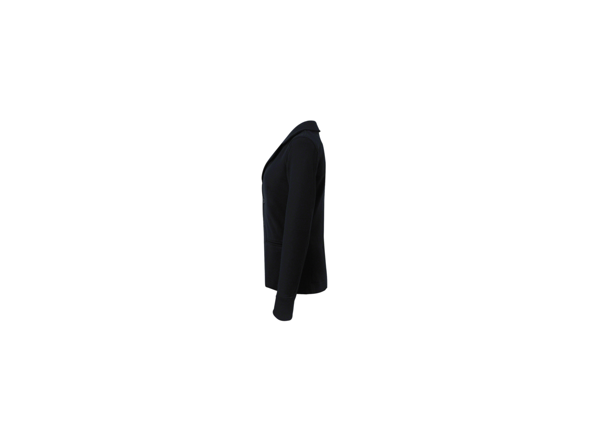Damen-Sweatblazer Premium Gr. M, schwarz - 70% Baumwolle, 30% Polyester