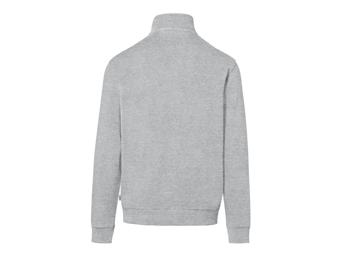 Zip-Sweatshirt Premium, Gr. 5XL - ash meliert