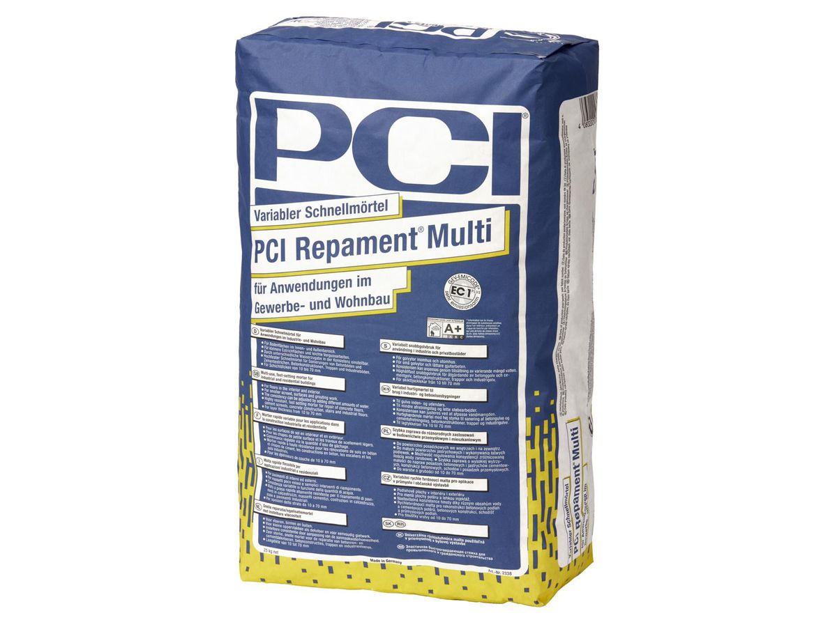 PCI Repament Multi Schnellmörtel à 25 kg - variabler & hochfester Reparaturmörtel