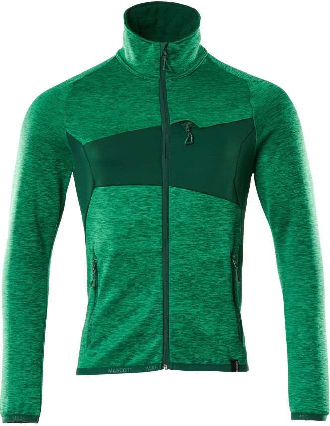 Fleecepullover Microfleecejacke - mit Reissverschluss, 94% PES / 6% EL