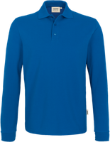 Longsleeve-Poloshirt Perf. 2XL royalblau - 50% Baumwolle, 50% Polyester, 220 g/m²