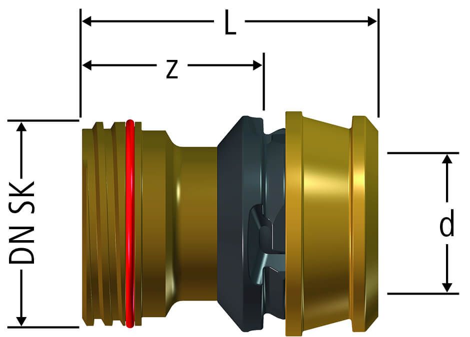 Übergang zu Schnellkupplung, auf Optifle - auf Optiflex-Flowpress