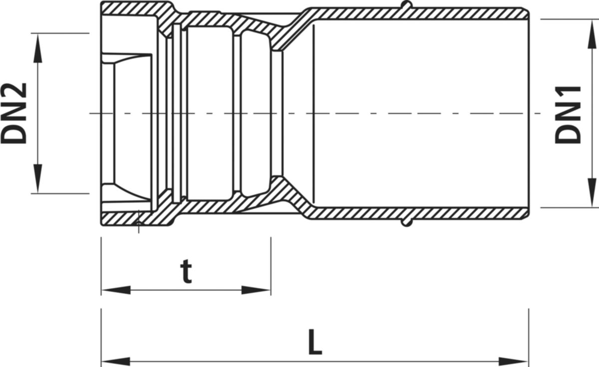 Spitzend-/Steckmuffen-Reduktion BLS - 5330
