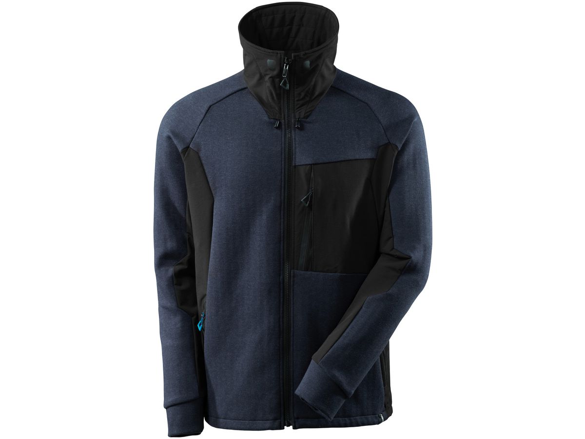 Advanced Sweatshirt, Stehkragen, Gr. XL - dunkelmarine/schwarz, 380 g/m2