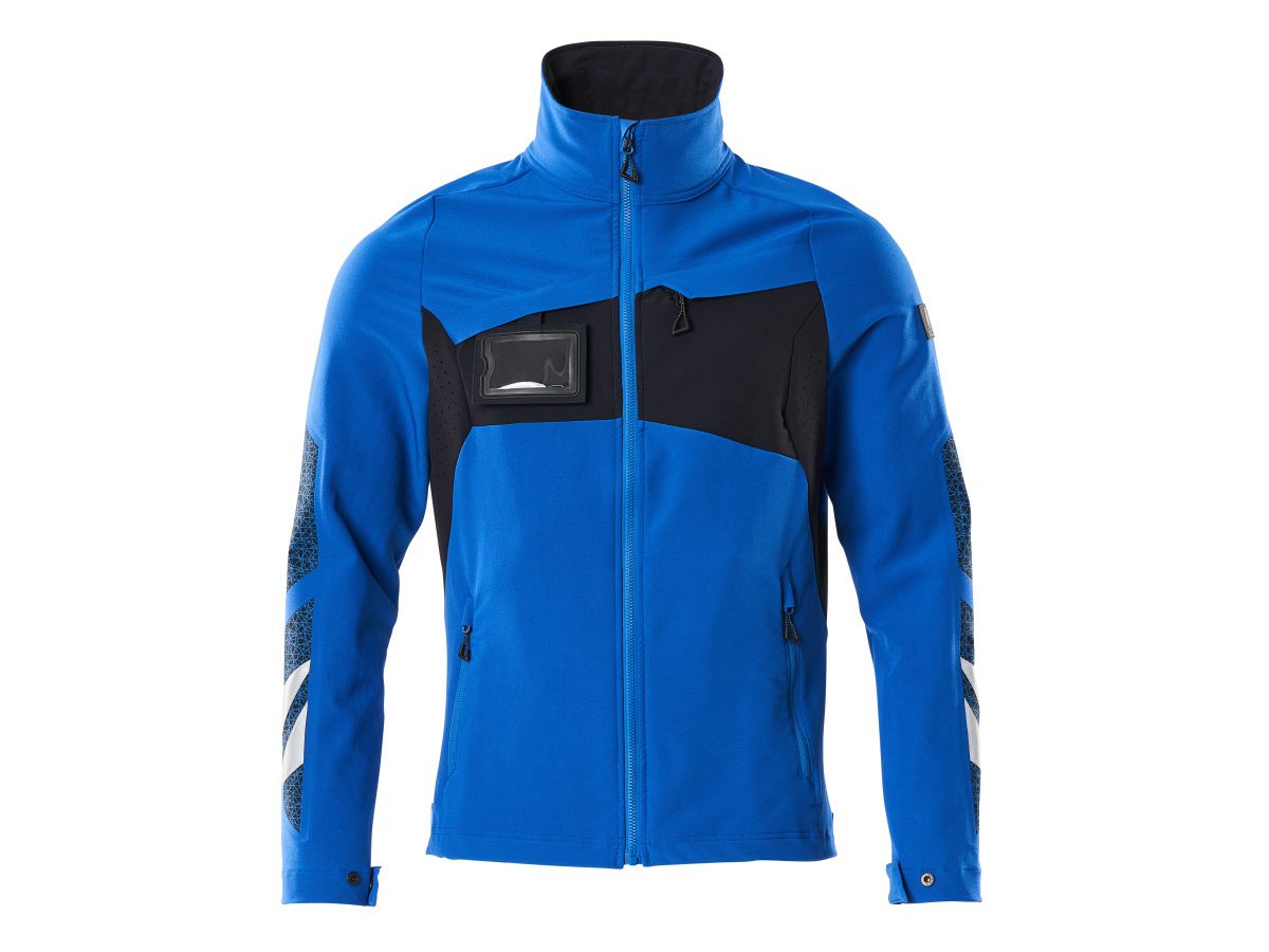 Jacke Stretch - geringes Gewicht Gr. XL - azurblau/schwarzblau