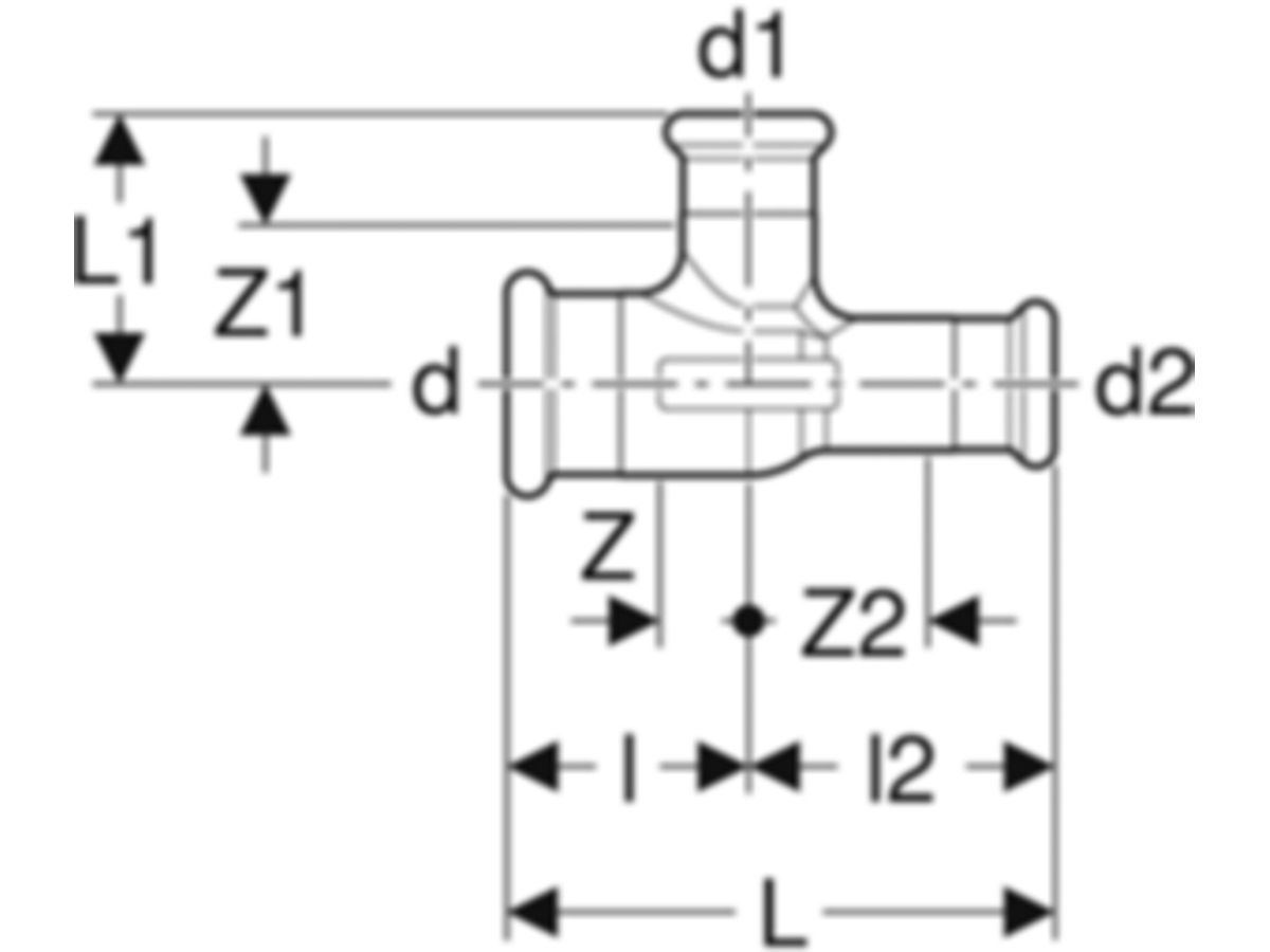 MPF-Tee 18-22-18 mm Nr. 21105