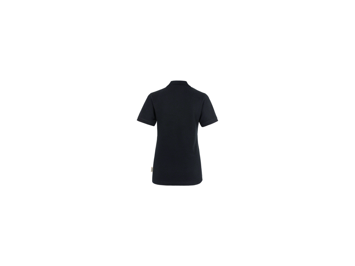Damen-Poloshirt Perf. Gr. XL, schwarz - 50% Baumwolle, 50% Polyester, 200 g/m²