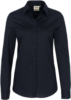 Bluse 1/1-Arm Perf. Gr. 6XL, schwarz - 50% Baumwolle, 50% Polyester, 120 g/m²