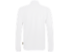 Longsleeve-Pocket-Poloshirt Top L weiss - 100% Baumwolle, 200 g/m²