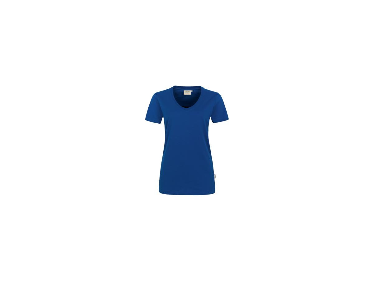Damen-V-Shirt Perf. L ultramarinblau - 50% Baumwolle, 50% Polyester, 160 g/m²