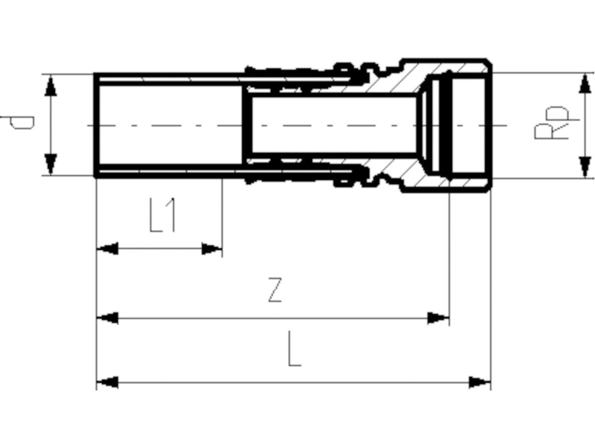 +GF+ COOL-FIT 2.0 Übergangsfitting - PE/Messing mit Innengewinde