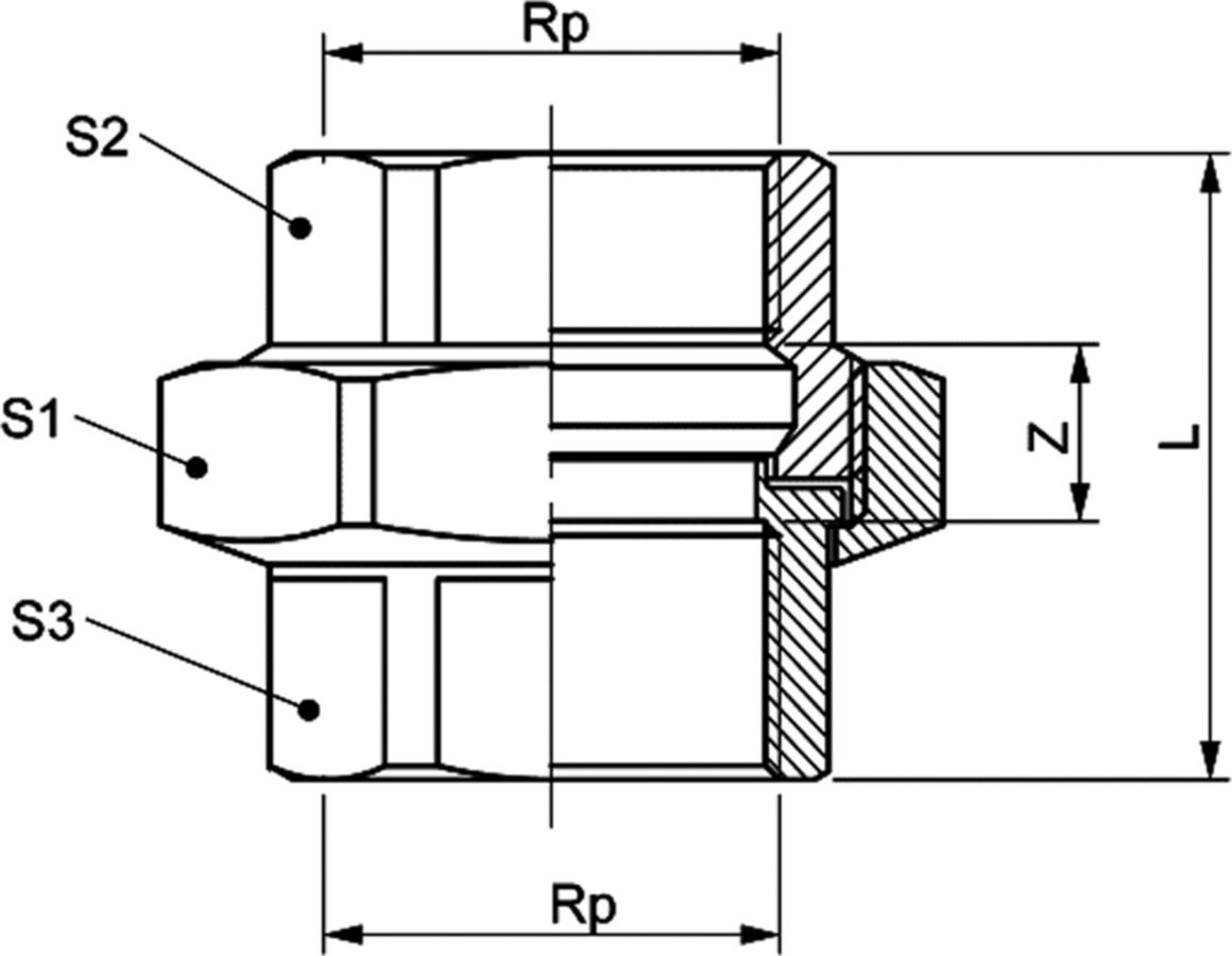 Verschraubung Messing