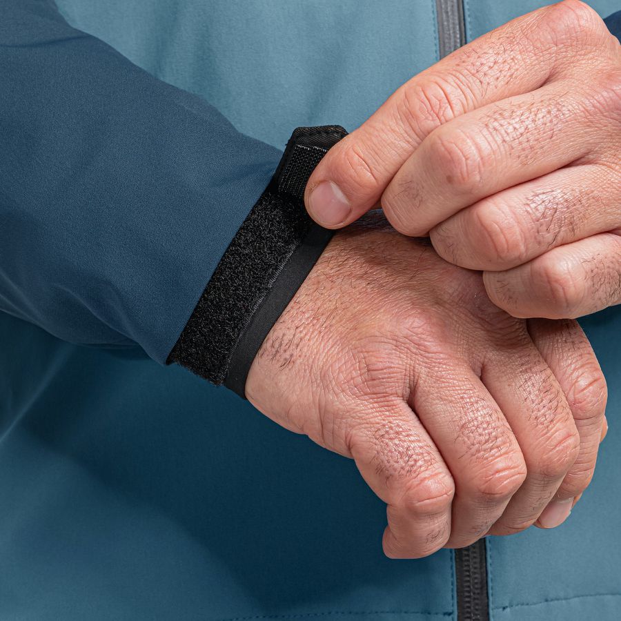 Wetterschutzjacke Zipln Herren Gr. 5XL - 88%Nylon 12%Elasthan, blau