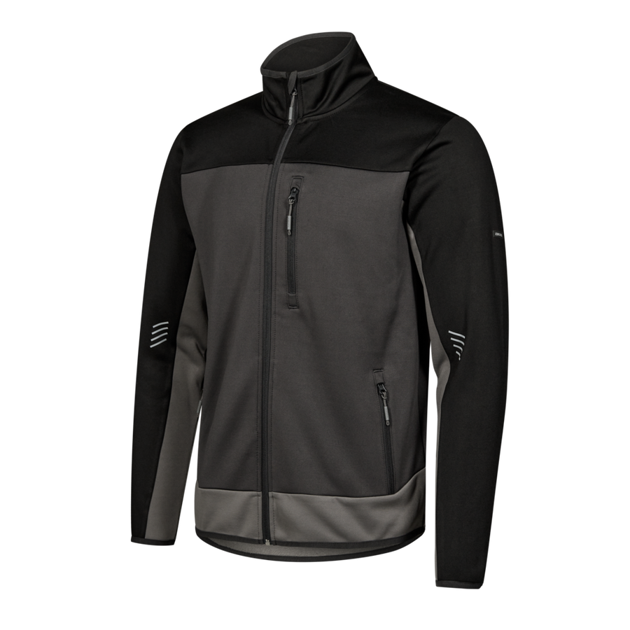 ENTIRE Midlayer-Cardigan Gr. M - Anthrazitgrau/Schwarz
