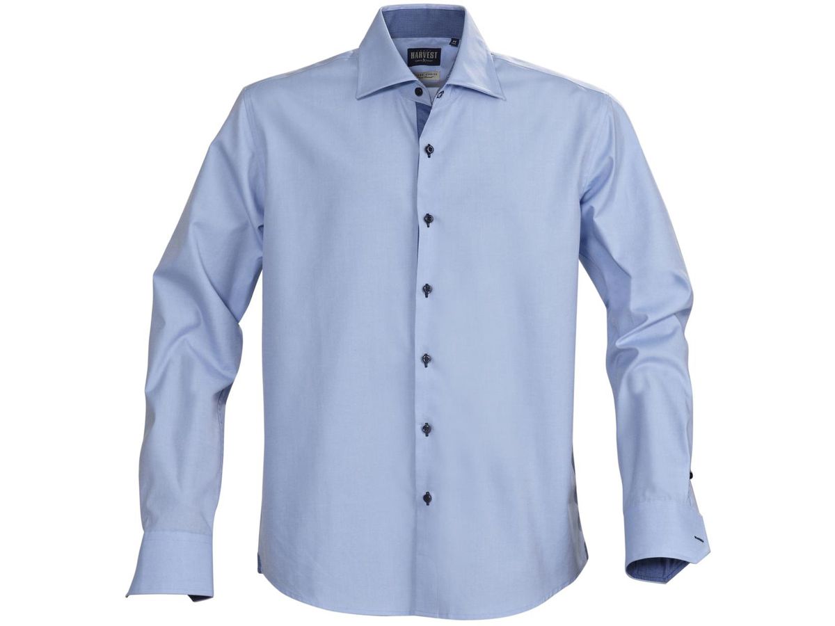 HARVEST Baltimore Hochwertiges Hemd - 100% gekämmte Baumwolle
