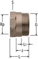 Optifit-Serra-Übergangverschraubung - 1/2" x 3/4"