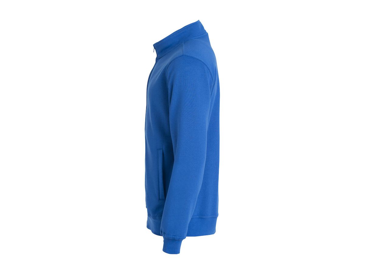 CLIQUE Basic Cardigan Sweatjacke Gr. L - Royal Blau, 65% PES / 35% CO, 280 g/m²