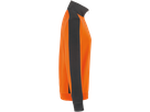 Zip-Sweatsh. Co. Perf. XS orange/anth. - 50% Baumwolle, 50% Polyester, 300 g/m²