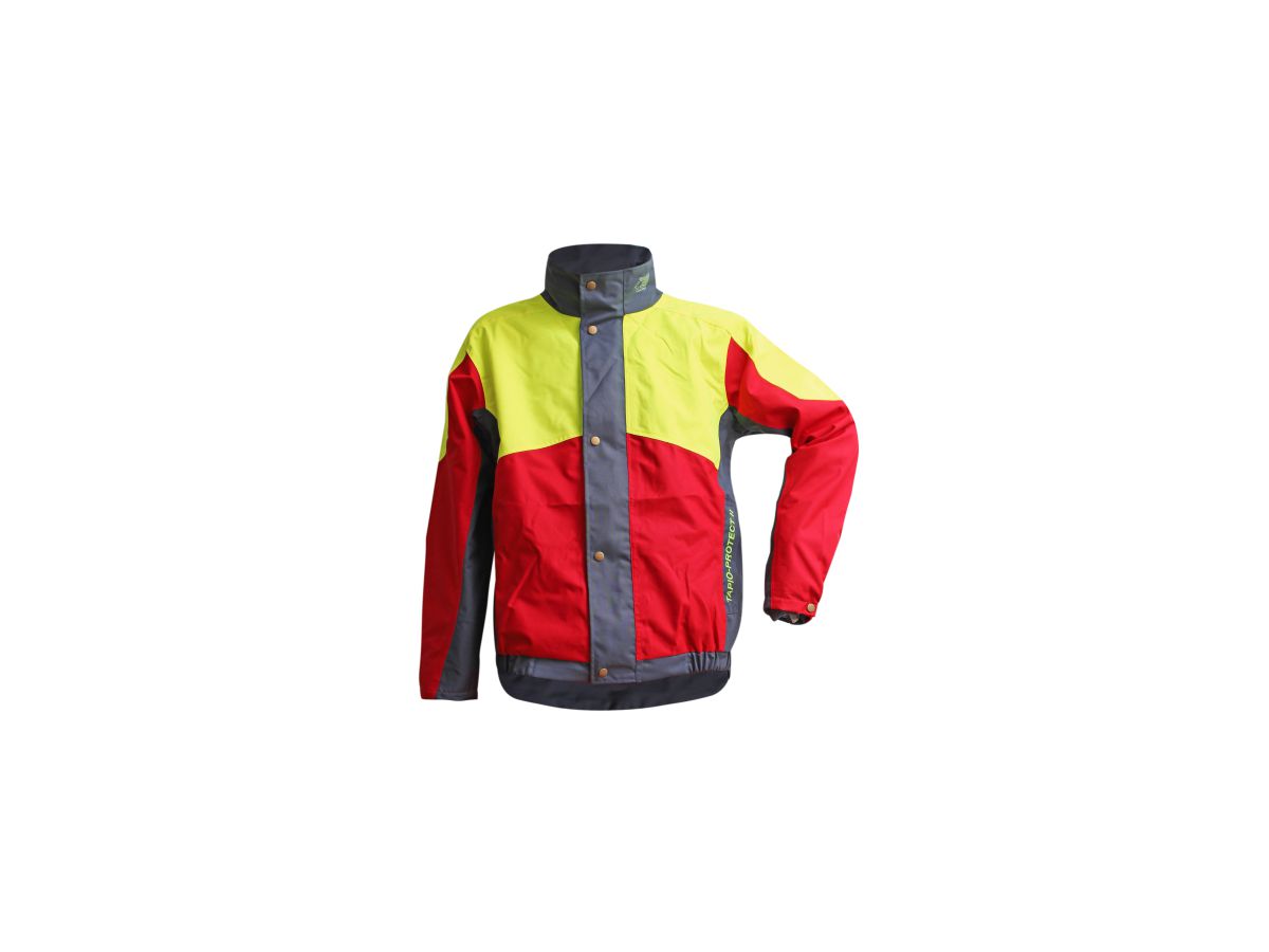 Tapio Expert Regenjacke Gr. 2XL - Farbe: gelb/rot/convoy