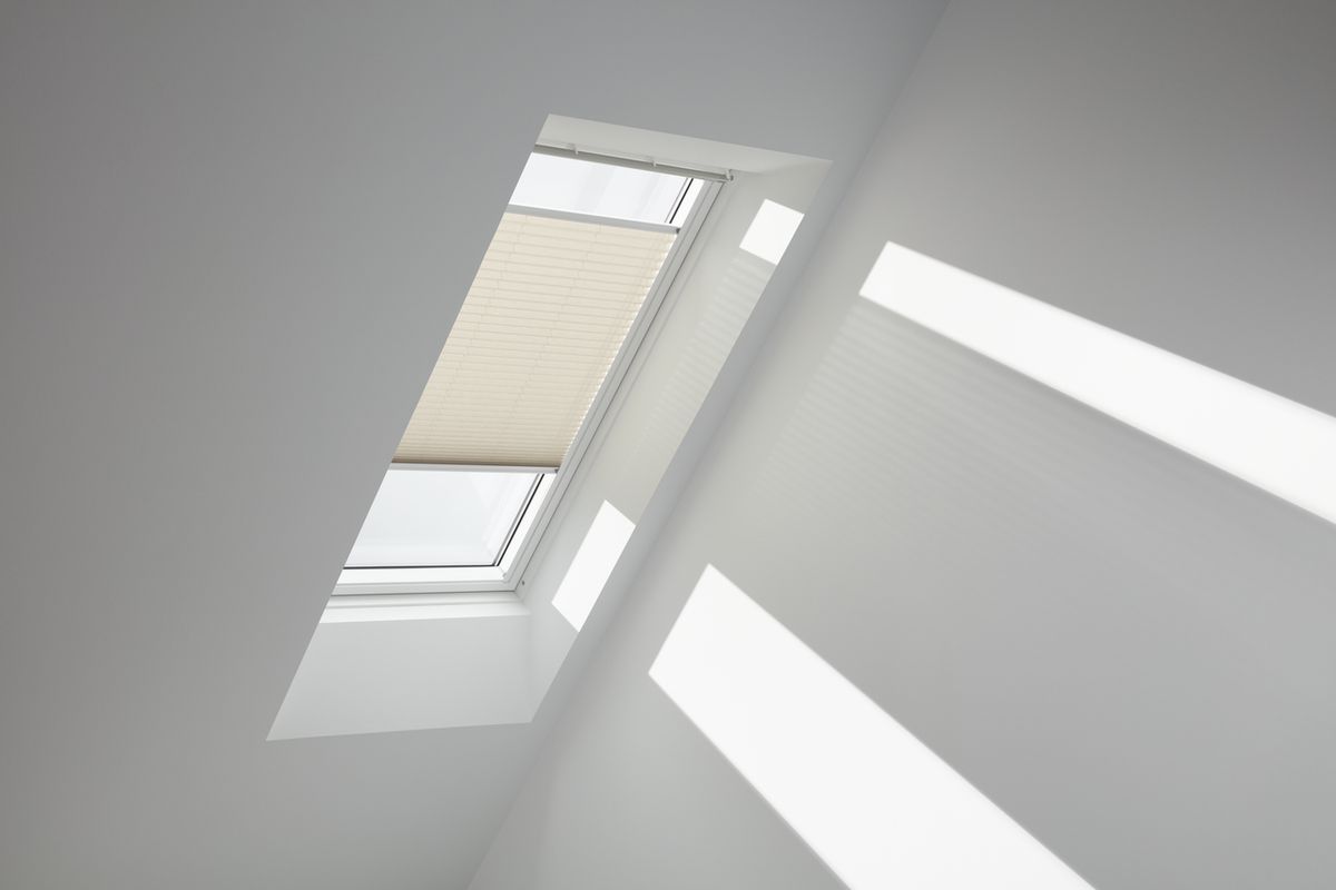 Faltrollo White Line - sand 114 cm x 160 cm