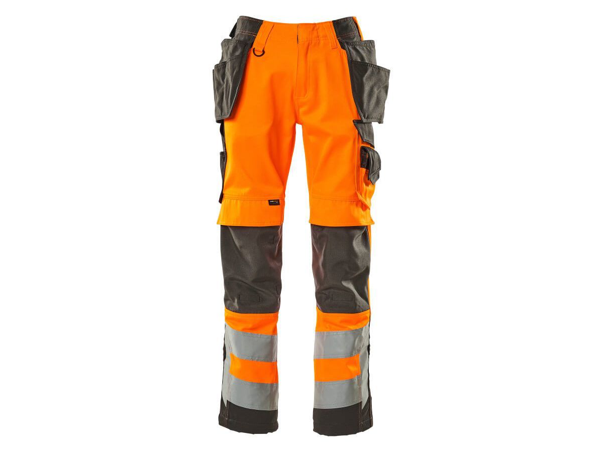 Hose mit Hängetaschen, Gr. 76C50 - hi-vis orange/dunkelanthrazit