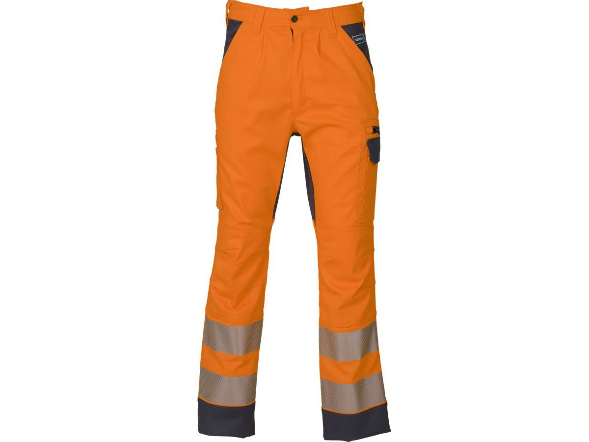 Warnschutz-Bundhose Gr. 54 - EXTENSO REFLEX, leuchtorange/grau