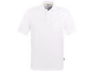 Pocket-Poloshirt Top Gr. XL, weiss - 100% Baumwolle