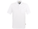 Pocket-Poloshirt Top Gr. 3XL, weiss - 100% Baumwolle, 200 g/m²