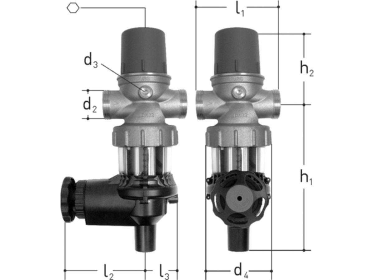 Druckreduzierventil JRG CleanLine Combi
