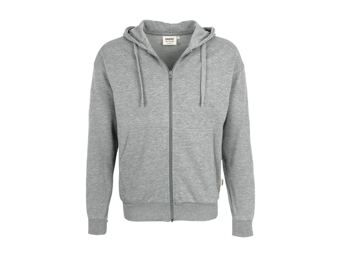 Kapuzen-Sweatjacke Premium, Gr. 6XL - grau meliert