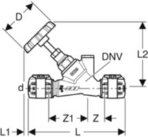 Schrägsitz-Absperrventile - GEBERIT FlowFit