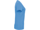 Damen-V-Shirt COOLMAX 2XL malibublau - 100% Polyester, 130 g/m²