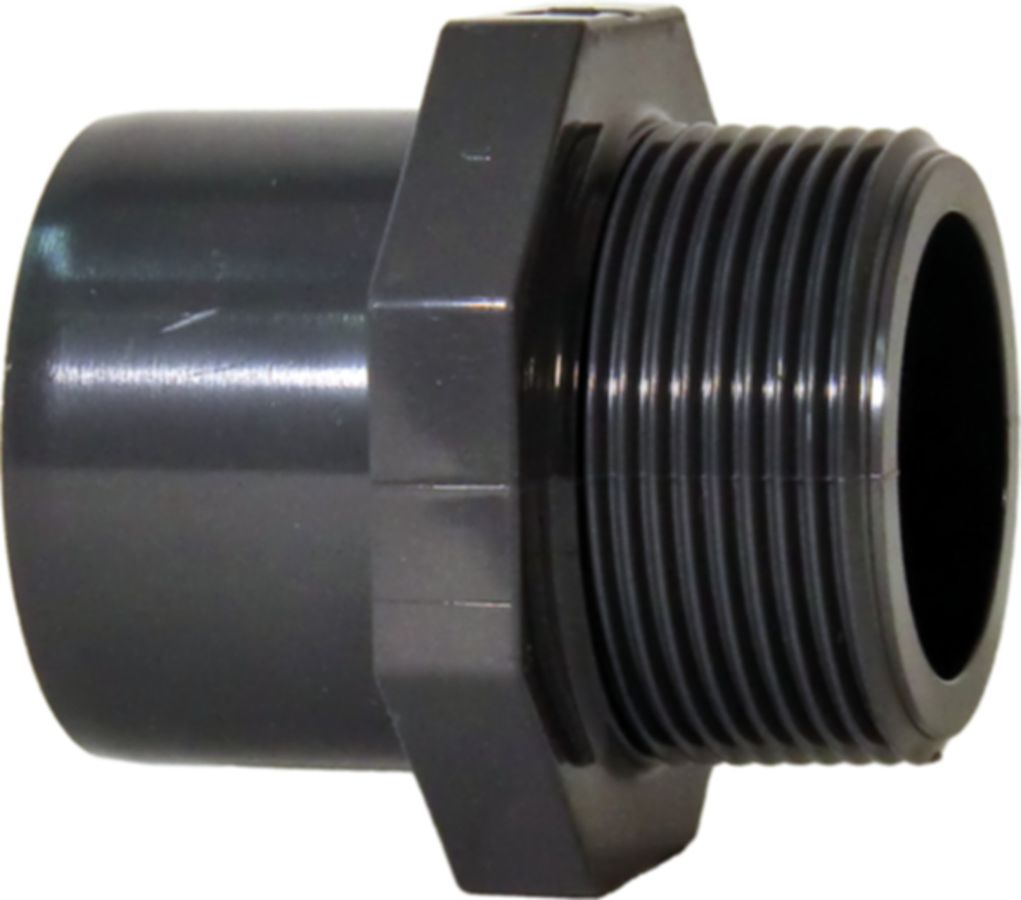 Übergangs-Muffennippel PVC-U metrisch - mit Klebestutzen/Klebemuffe reduziert
