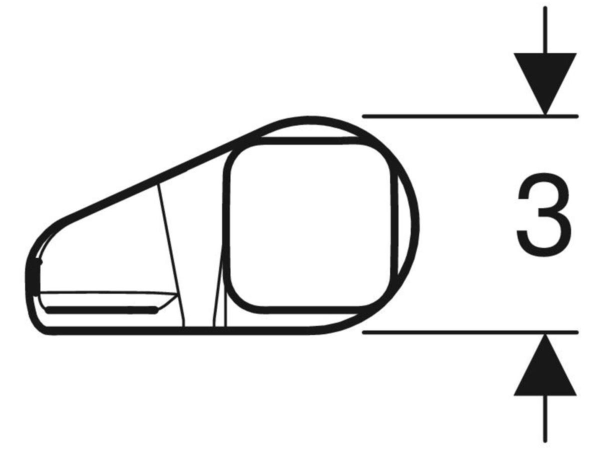 Halter für SilentPanel Geberit - für GIS