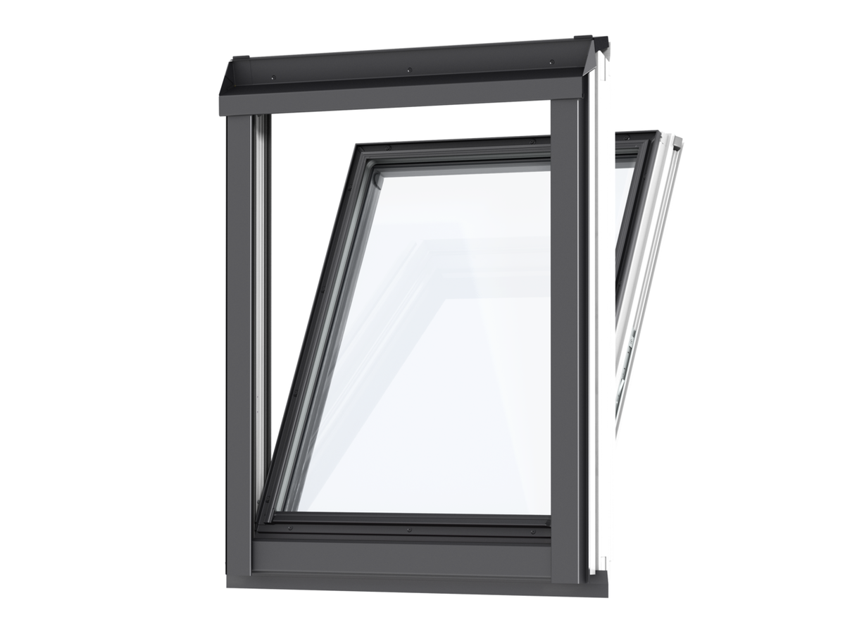 VELUX VFE 3370 UK35 134/ 95 cm Titanzink - Holz klar lackiert, Thermo 1