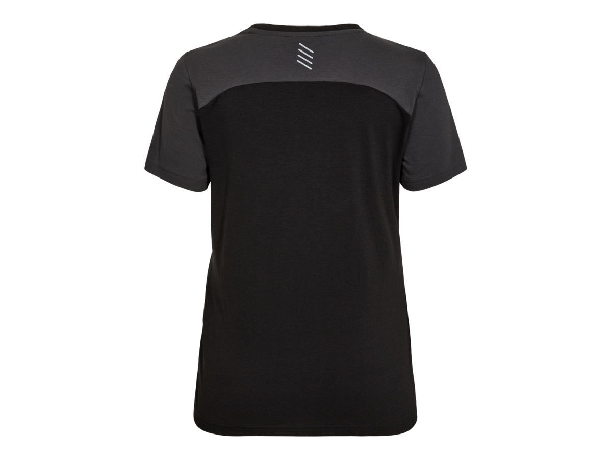 ENTIRE Damen T-Shirt Gr. M - Schwarz/Anthrazit Grau