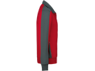 Sweatjacke Contrast Perf. 2XL rot/anth. - 50% Baumwolle, 50% Polyester, 300 g/m²