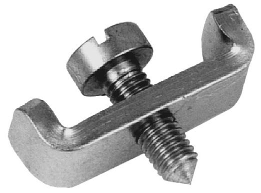 Kontaktplatte zu Erdungsband - verzinkt