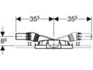 Geberit GIS Element für Dusche - für Estrichhöhe am Einlauf 90-200 mm