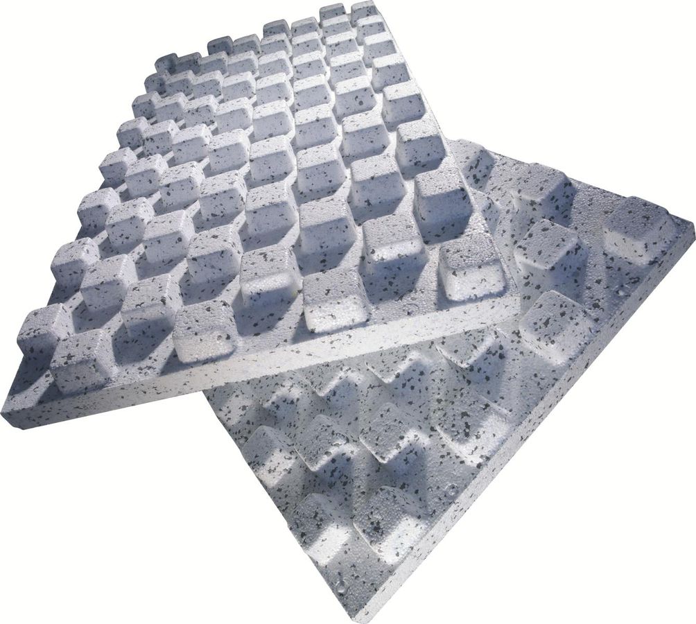 Schaumstoff-Sickerplatten 6 cm Noppen - 1250 x 600 mm