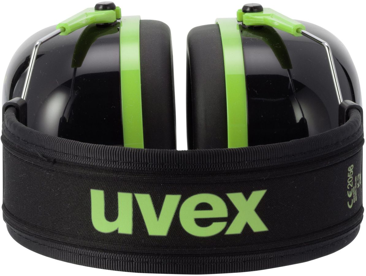 UVEX K1 Kapselgehörschutz SNR 28 dB - schwarz/grün