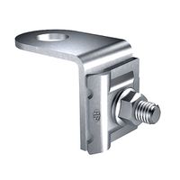 Anschlusslasche 90° Inox - Draht 6-10mm, Oese d16.5mm