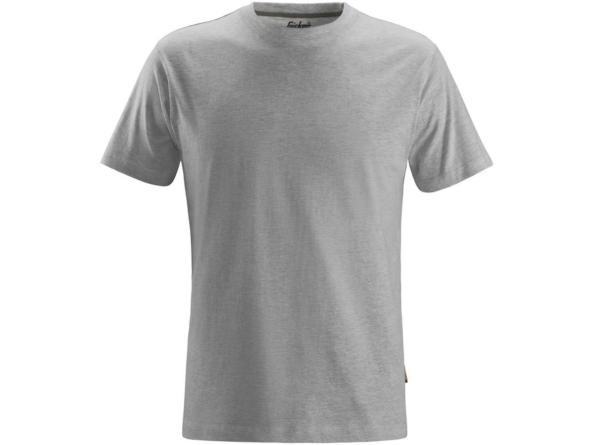 T-Shirt Classic, Gr. L - grau-meliert